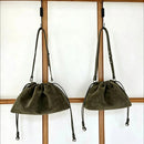 The Sacchetto Suede Drawstring Bag