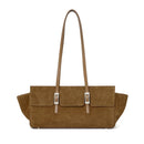 The Fibbia Suede Shoulder Bag