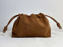 The Brezza Suede Pouch Bag