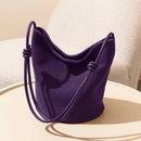 The Lanterna Suede Bucket Bag