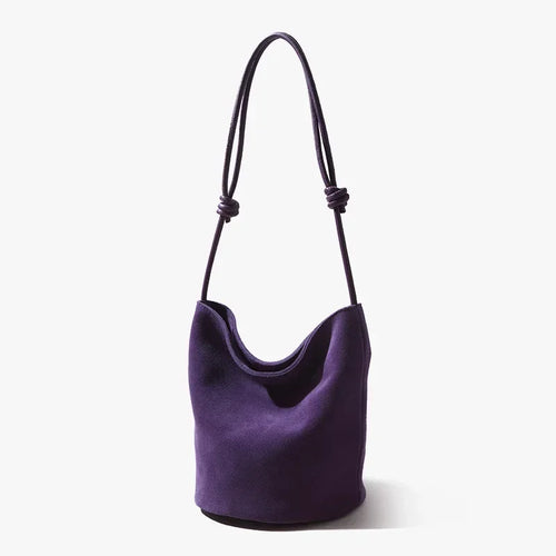The Lanterna Suede Bucket Bag