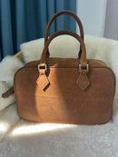 The Ottobre Suede Bowling Bag