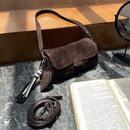 The Fiocco Suede Flap Bag