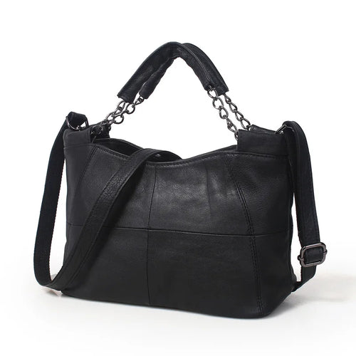 The Ortensia Leather Shoulder Bag