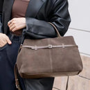The Loggia Suede Satchel