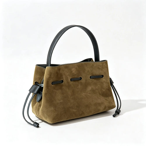 The Laccio Suede Bucket Bag