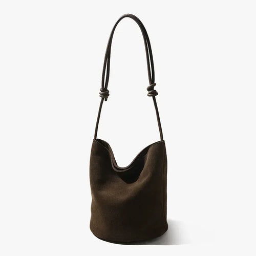 The Lanterna Suede Bucket Bag