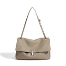 The Cartella Leather Flap Bag