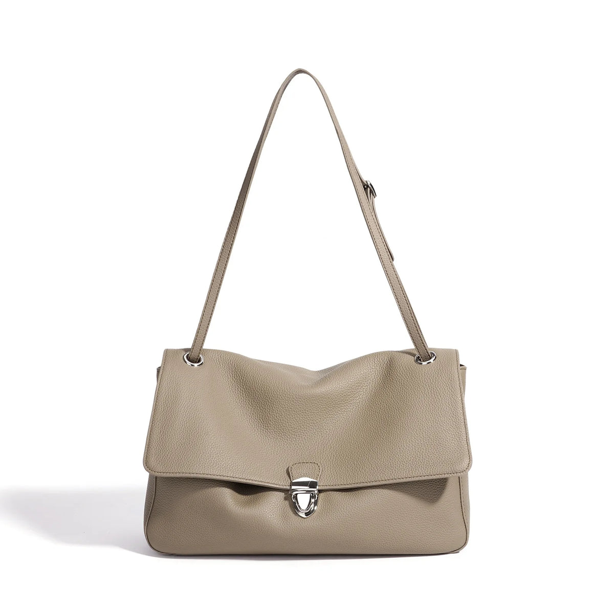 The Cartella Leather Flap Bag