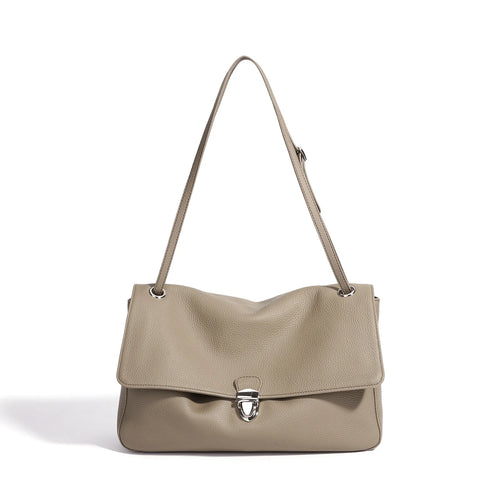 The Cartella Leather Flap Bag
