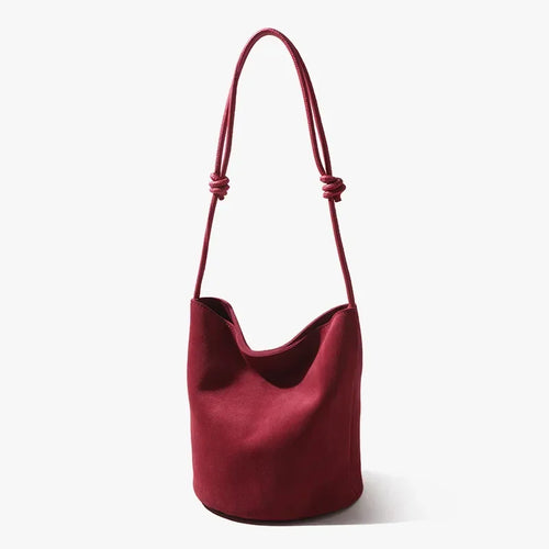 The Lanterna Suede Bucket Bag
