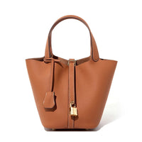 Genuine Leather Bucket Bag