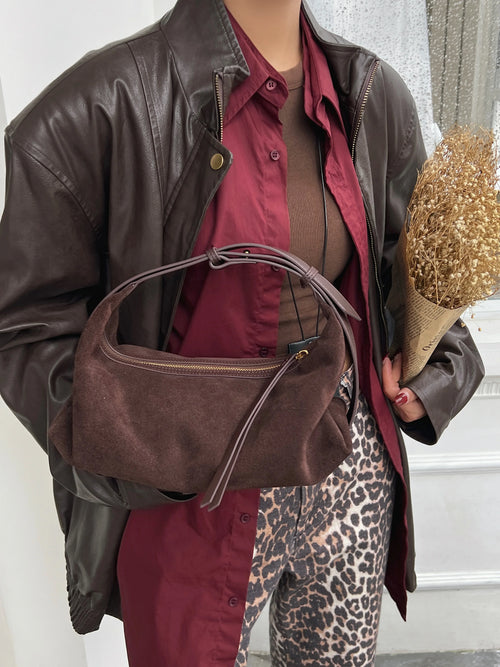 The Mirto Suede Shoulder Bag