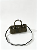 The Cilindro Suede Bowling Bag