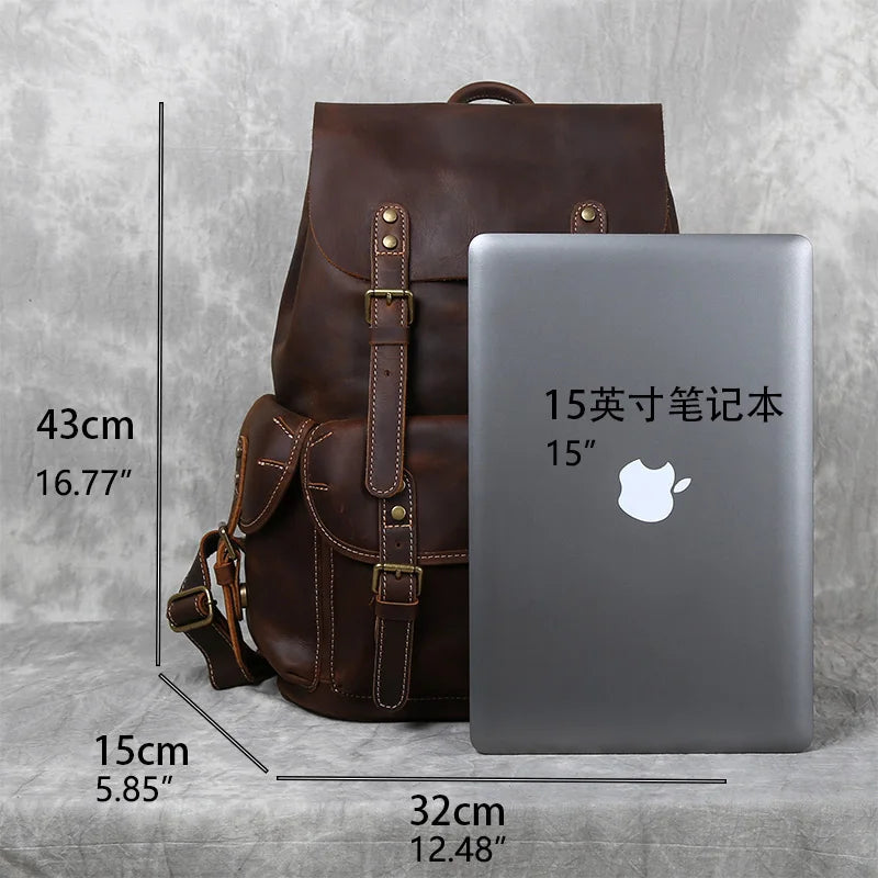 Vintage Leather Backpack