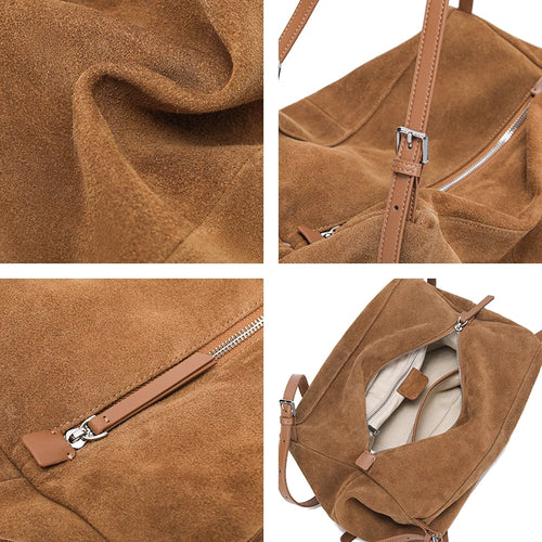 Suede Leather Shoulder Bag