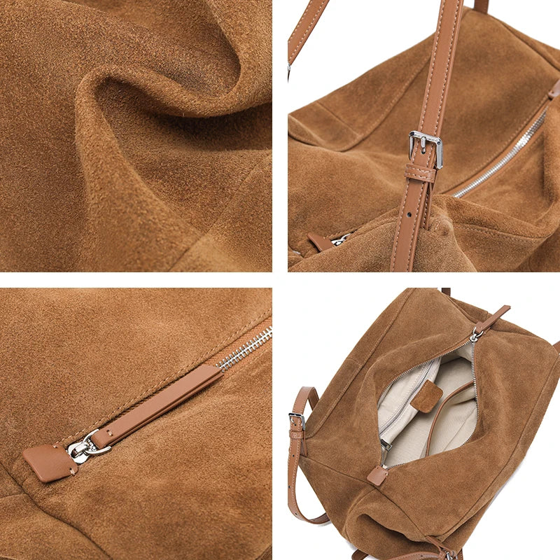 Suede Leather Shoulder Bag
