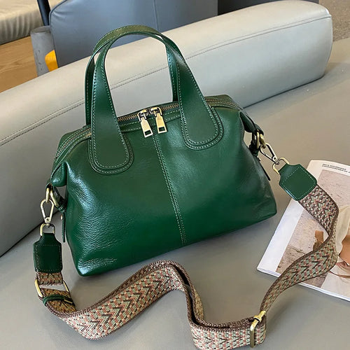 The Brera Leather Bowling Bag