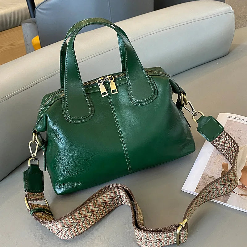 The Brera Leather Bowling Bag