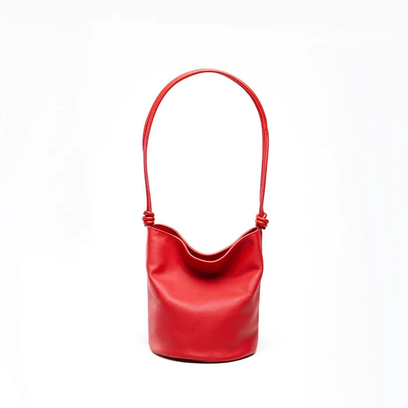 The Lanterna Suede Bucket Bag