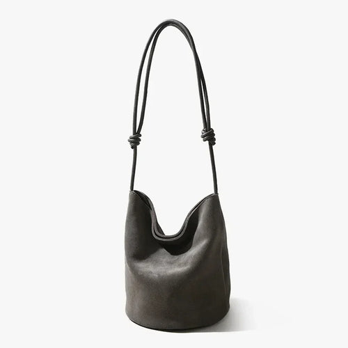 The Lanterna Suede Bucket Bag