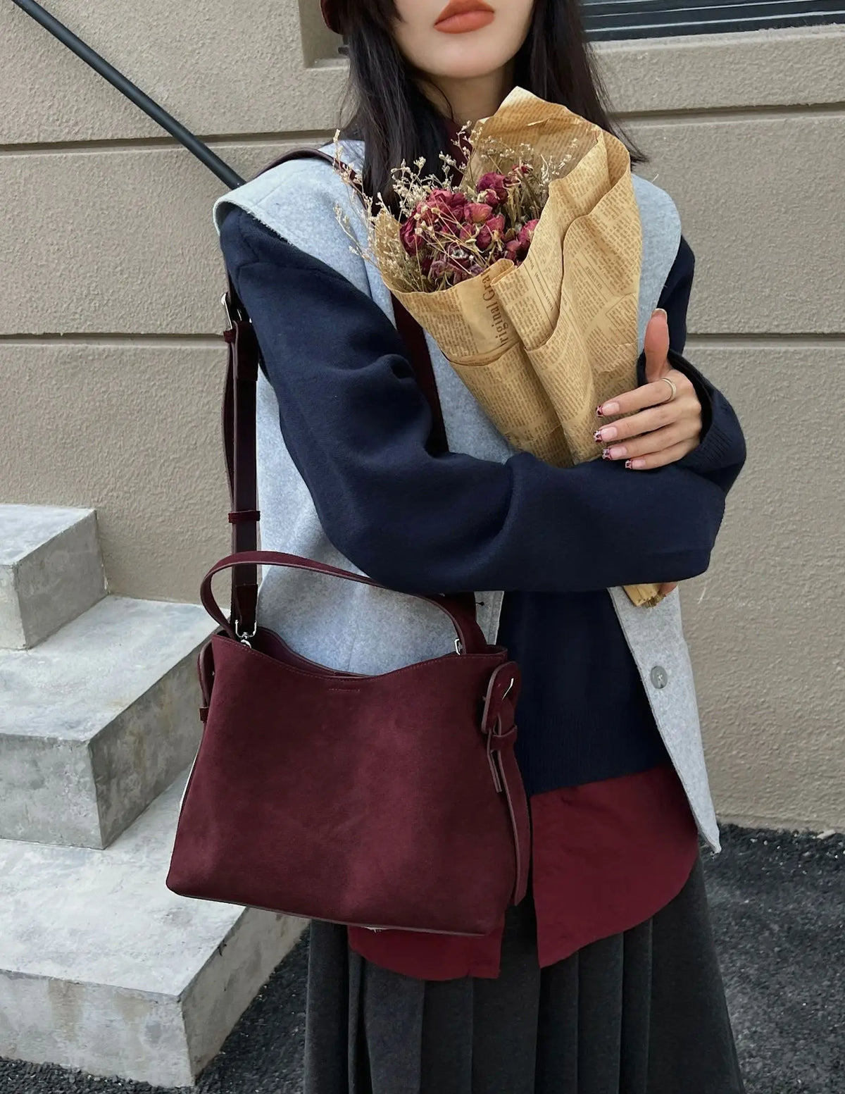 The Ambra Leather Shoulder Bag