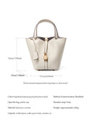Genuine Leather Bucket Bag