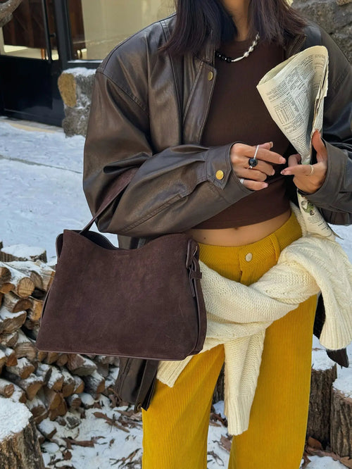 The Ambra Leather Shoulder Bag