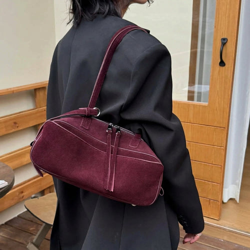 The Cipresso Suede Baguette