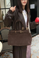 The Portico Suede Tote
