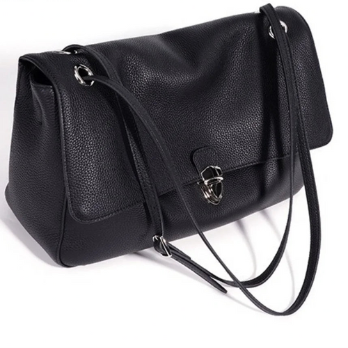 The Cartella Leather Flap Bag