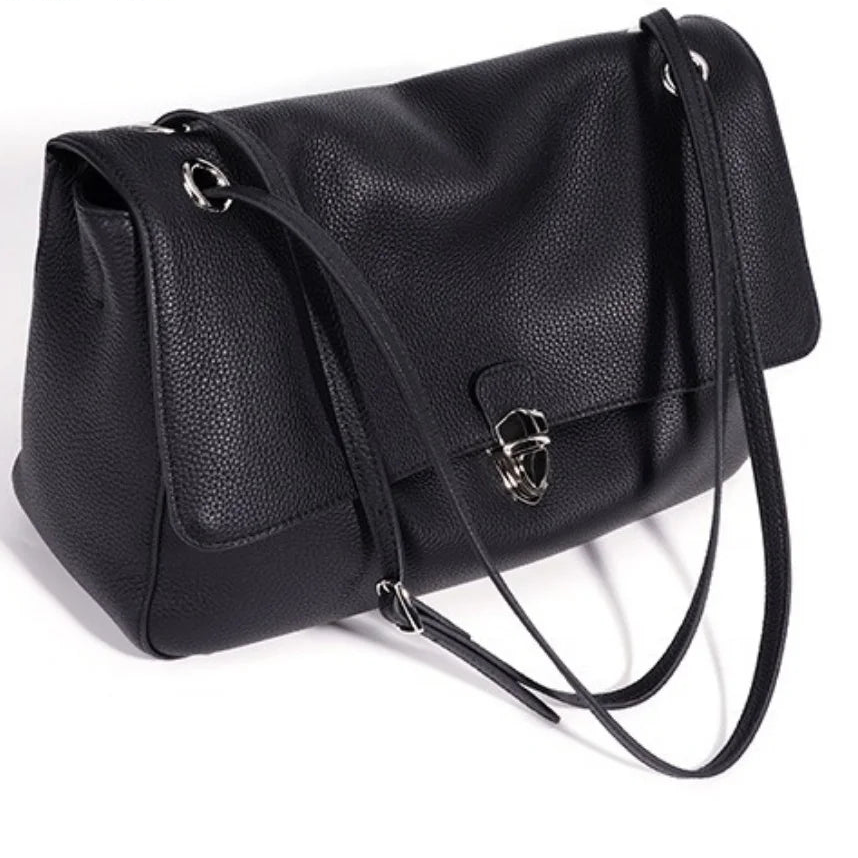 The Cartella Leather Flap Bag