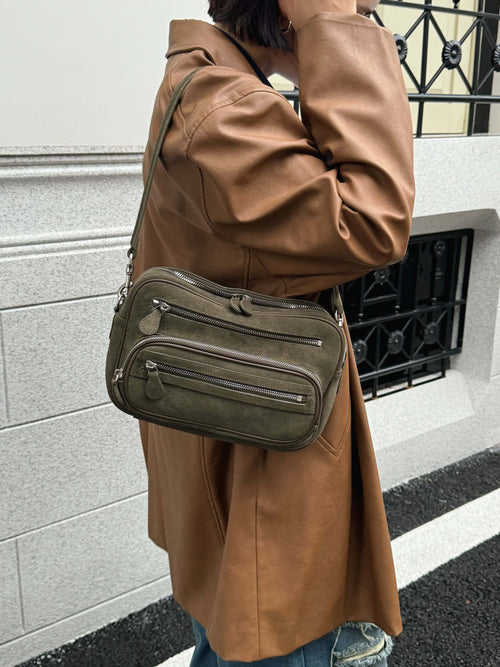 The Mosaico Suede Crossbody