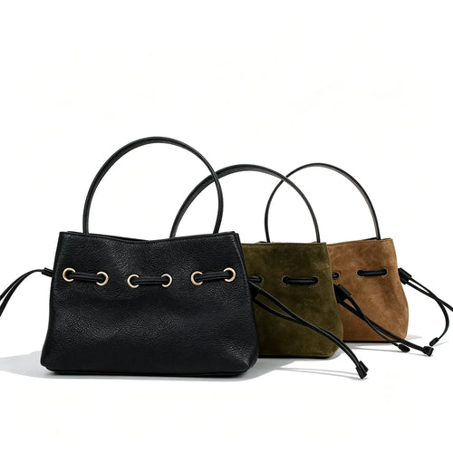 The Laccio Suede Bucket Bag
