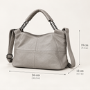 The Ortensia Leather Shoulder Bag