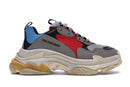 Balenciaga Triple S Grey Red Blue
