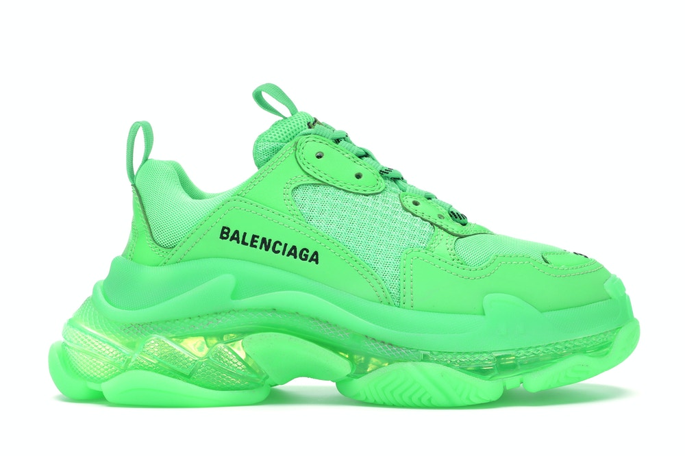 Balenciaga Triple S Neon Green Clear Sole