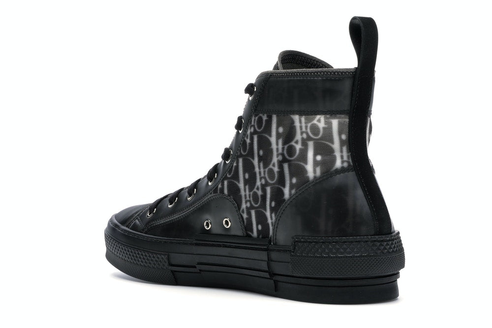 Dior B23 High Top Canvas Oblique Black